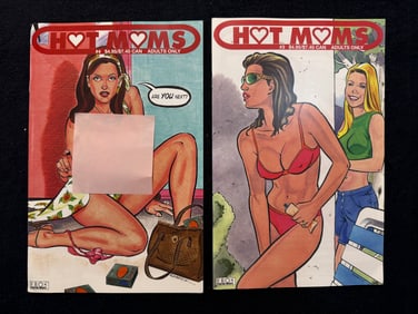 HOT MOMS - X-RATED MENS UNDERGROUND COMIX. #3 and #4