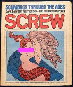 SET OF 2 SCREW MAGAZINES - AMAZING VINTAGE PORNO COVER ART