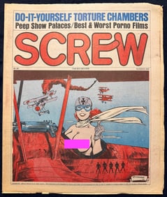 SET OF 2 SCREW MAGAZINES - AMAZING VINTAGE PORNO COVER ART