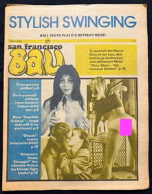 SET OF 2 SF BALL MAGAZINES - AMAZING VINTAGE PORNO COVER ART