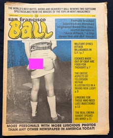 SET OF 2 SF BALL MAGAZINES - AMAZING VINTAGE PORNO COVER ART