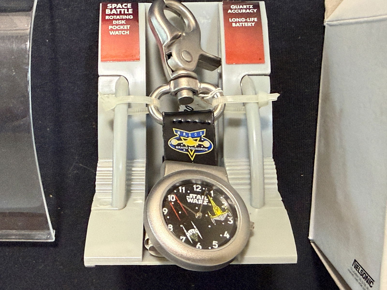 STAR WARS SPACE BATTLE POCKET WATCH: STAR WARS EPISODE 1 SPACE BATTLE POCKET WATCH. UNUSED