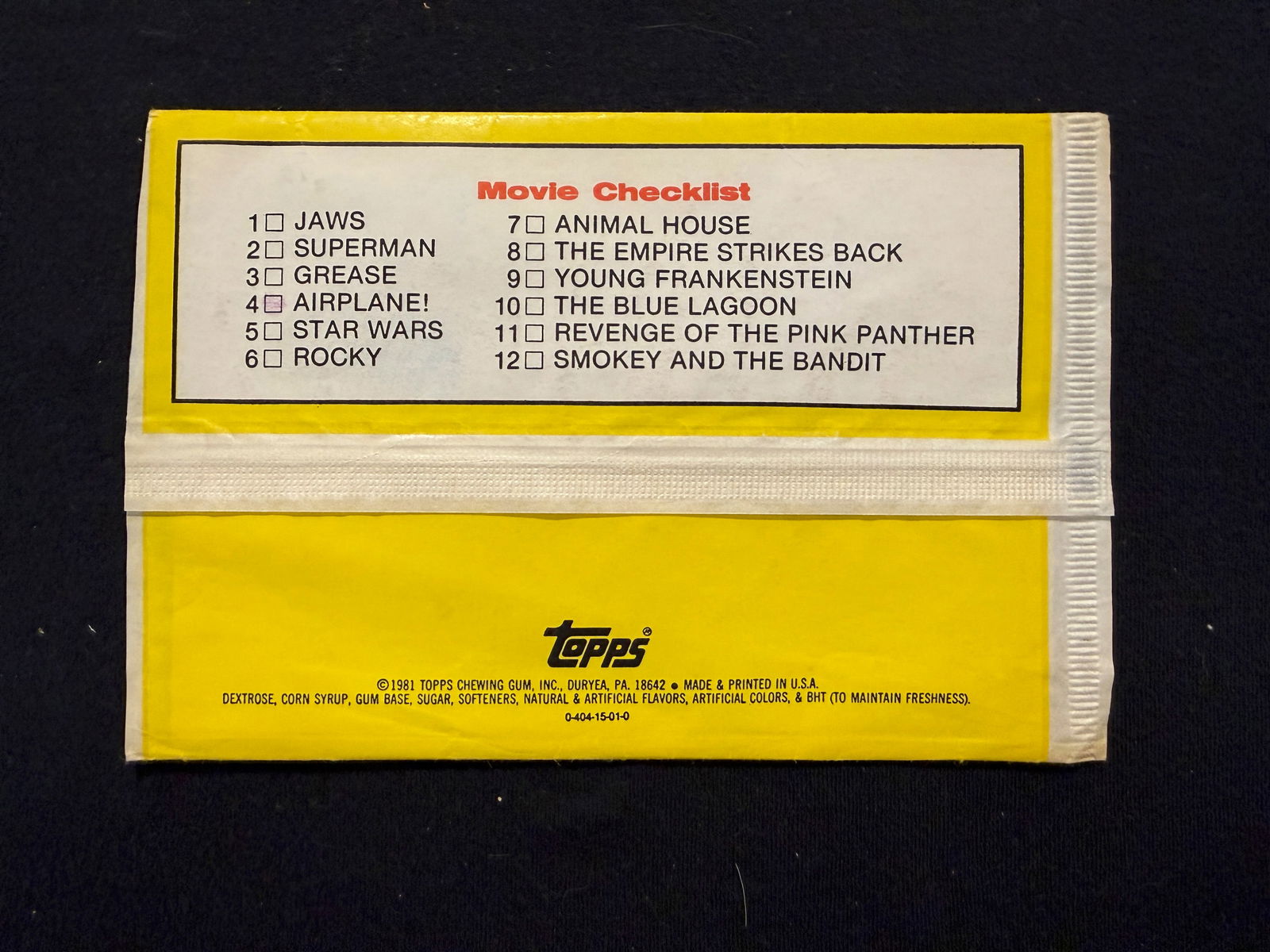 TOPS MOVIE GIANT PIN-UP POSTER - AIRPLANE - 1981 - 2