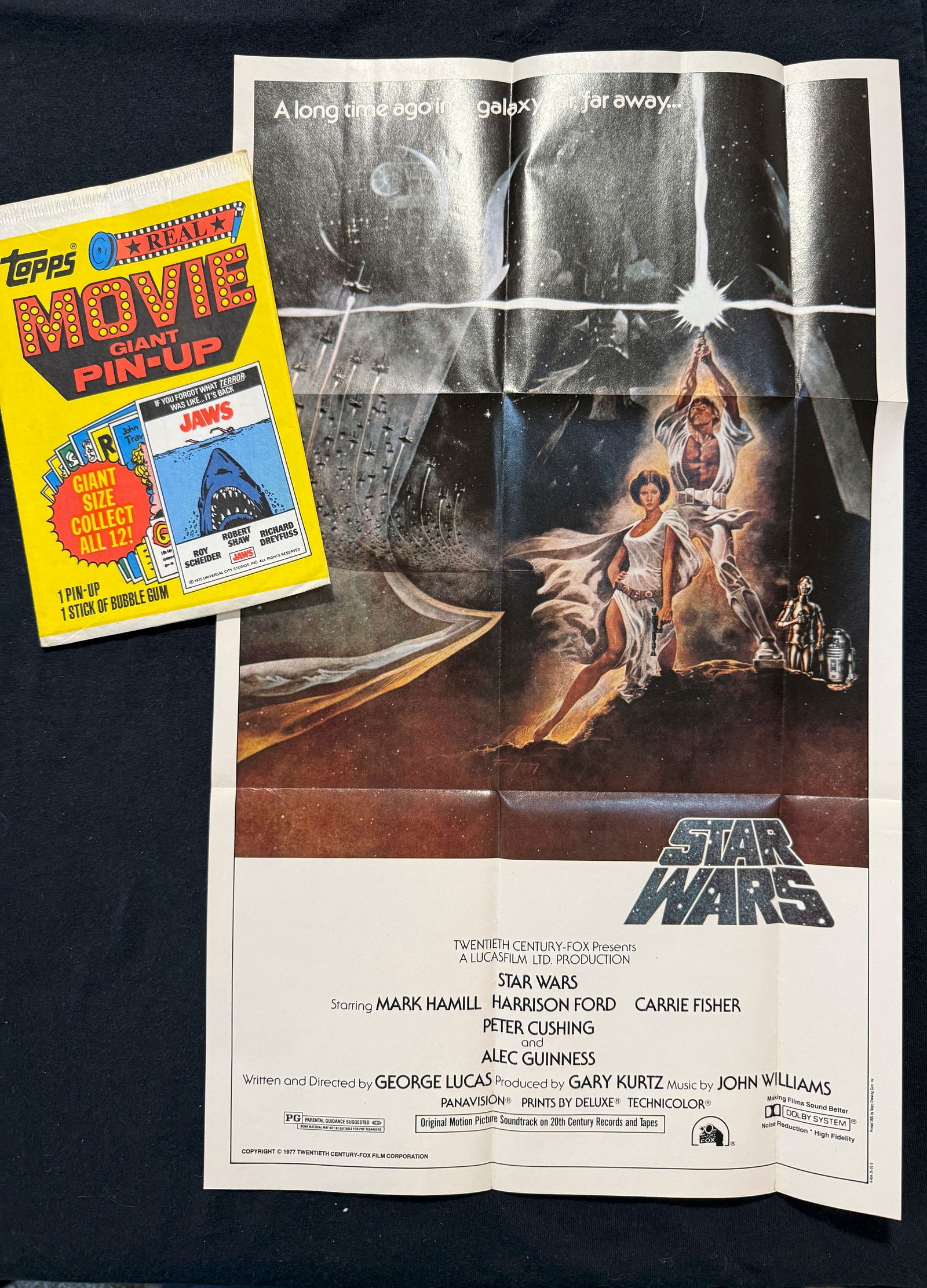 TOPS MOVIE GIANT PIN-UP POSTER - STAR WARS - 1981 (1 of 2)
