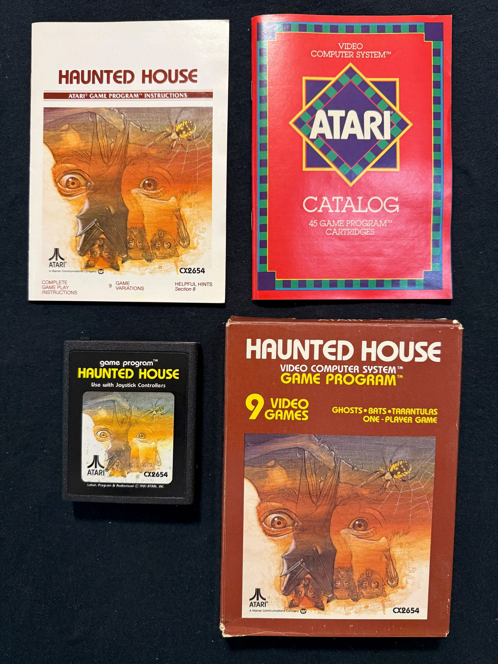 ATARI HAUNTED HOUSE VINTAGE VIDEO GAME WITH BOX AND MANUALS (1 of 1)