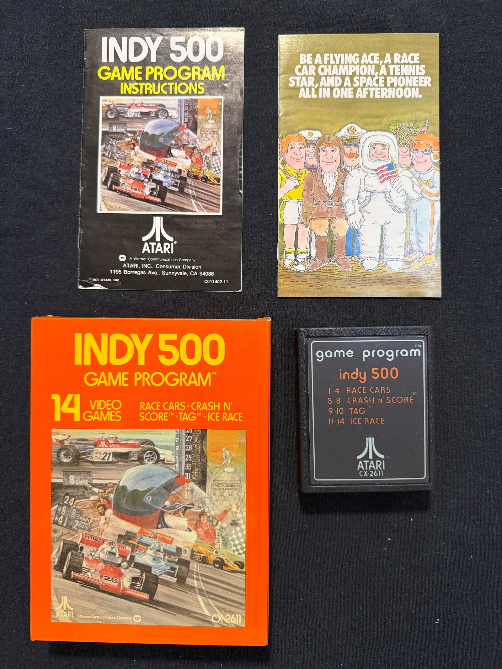 ATARI INDY 500 VINTAGE VIDEO GAME WITH BOX AND MANUALS (1 of 1)