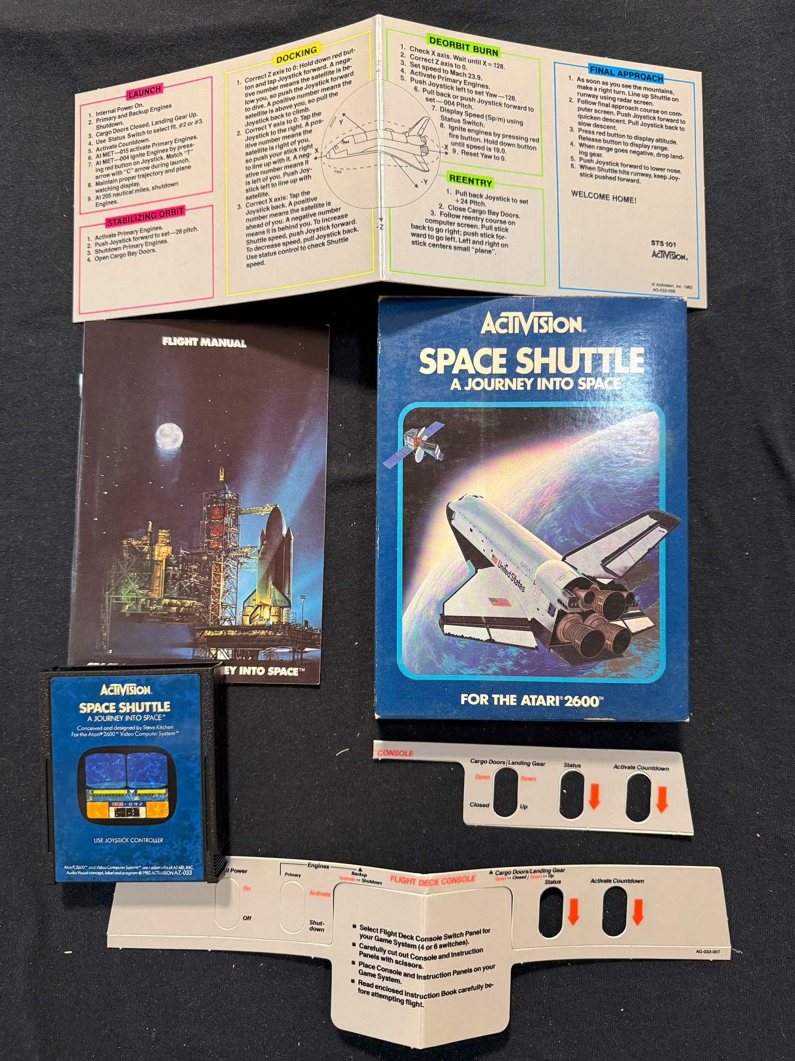 ACTIVISION SPACE SHUTTLE VINTAGE VIDEO GAME WITH BOX AND MANUALS (1 of 1)