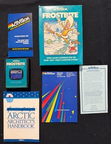 ACTIVISION FROSTBITE VINTAGE VIDEO GAME WITH BOX AND MANUALS