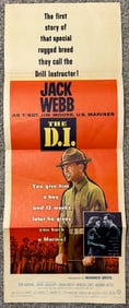 U.S. MARINE MOVIE - THE D.I. - 1957 WINDOW POSTER