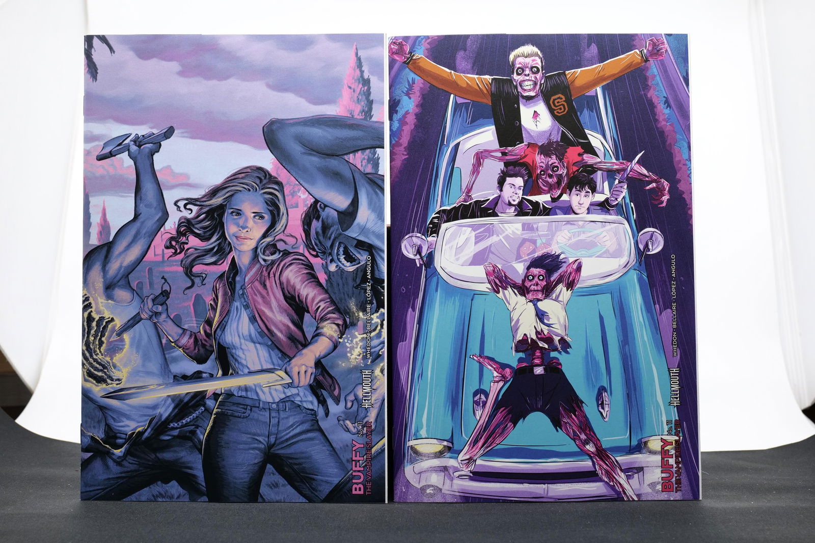 BUFFY THE VAMPIRE SLAYER #11 - FOUR TOTAL ISSUES COVER VARIANTS - BOOM STUDIOS: BUFFY THE VAMPIRE SLAYER #11. 4 TOTAL ISSUES COVER VARIANTS - BOOM STUDIOS. HELLMOUTH.