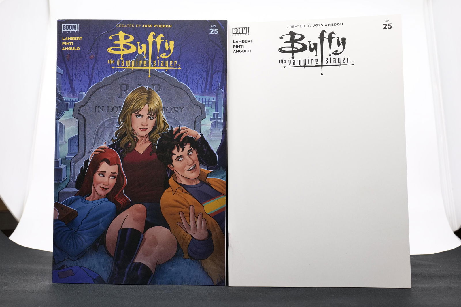 BUFFY THE VAMPIRE SLAYER #25 & #26 - SIX TOTAL ISSUES COVER VARIANTS - BOOM STUDIOS: BUFFY THE VAMPIRE SLAYER #25 & #26 - SIX TOTAL ISSUES COVER VARIANTS - BOOM STUDIOS. The white cover.