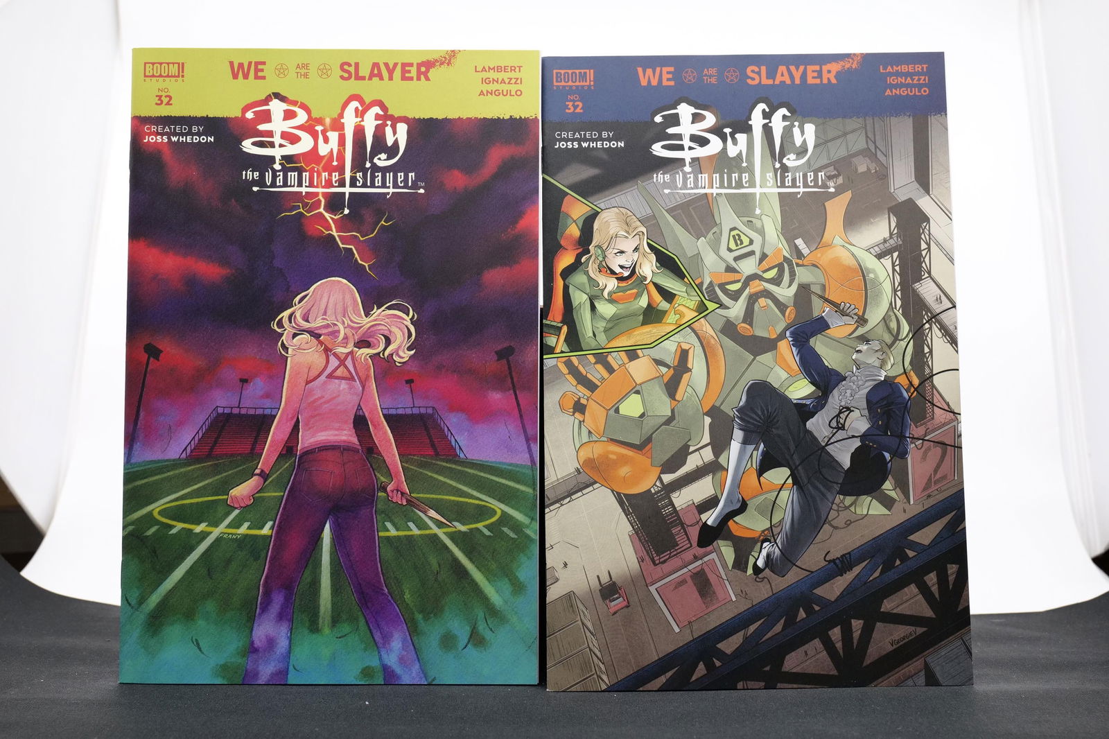 BUFFY THE VAMPIRE SLAYER #32 & #34 - SIX TOTAL ISSUES COVER VARIANTS - BOOM STUDIOS: FINALE - BUFFY THE VAMPIRE SLAYER #32 & #34 - SIX TOTAL ISSUES COVER VARIANTS - BOOM STUDIOS. WE ARE THE SLAYER.