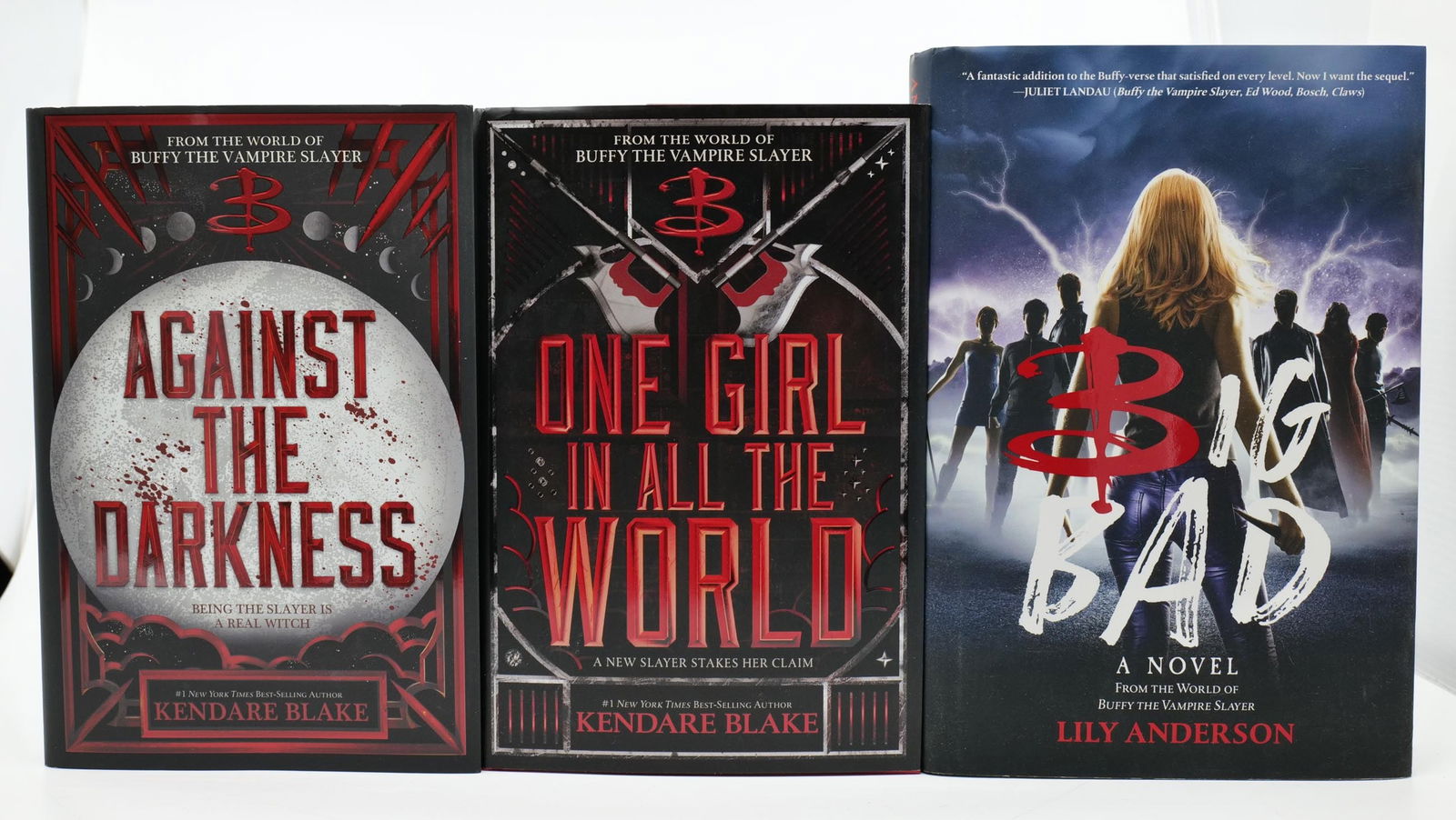 SET OF 3 BUFFY PAPERBACK NOVELS: SET OF 3 BUFFY PAPERBACK NOVELS. AGAINST THE DARKNESS. ONE GIRL IN ALL THE WORLD. BIG BAD.