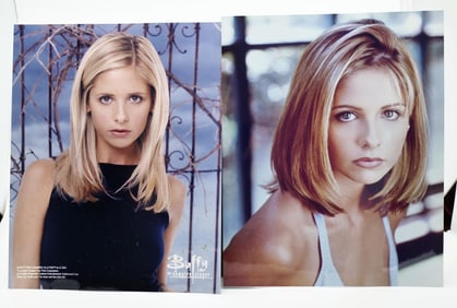 THREE BUFFY HEAD SHOT PHOTOS - 8 X 10