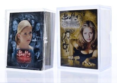 BUFFY SEASON 7 & 10TH ANNIVERSARY TRADING CARD SETS - COMPLETE