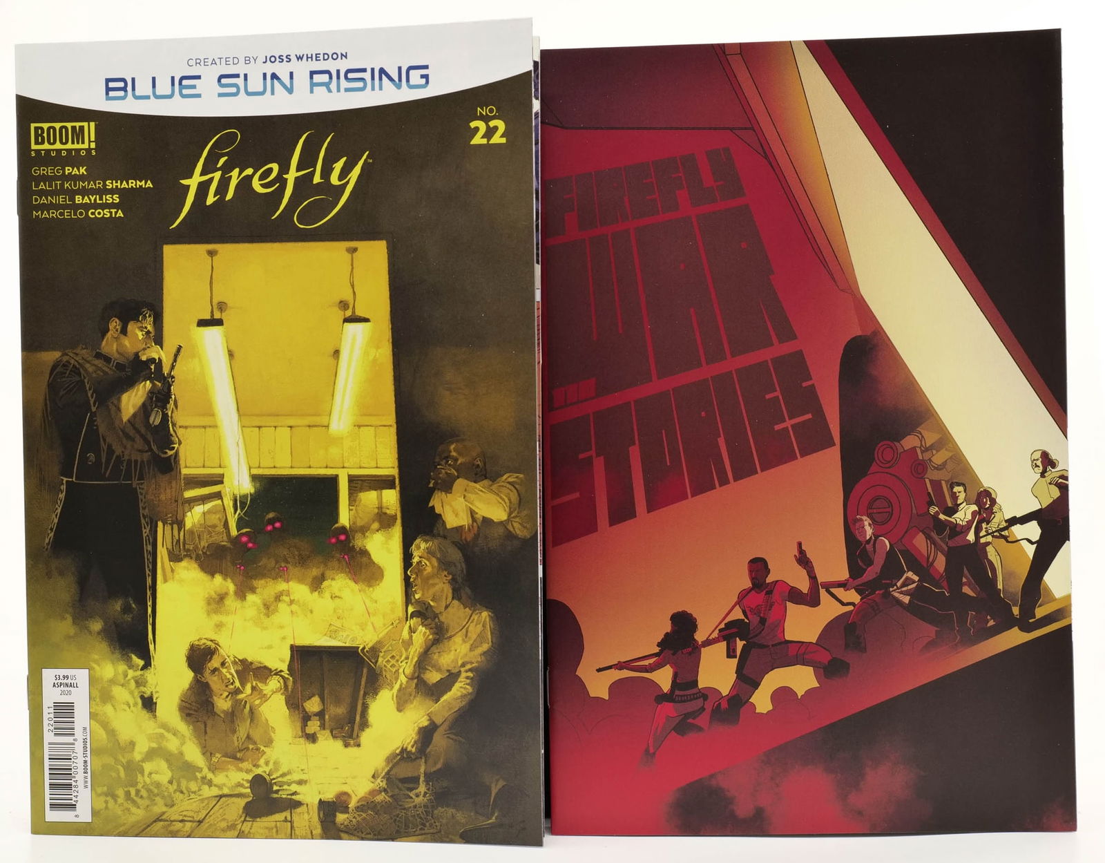 FIREFLY #22 - with cover variant - BLUE SUN RISING: FIREFLY #22 - with cover variant - BLUE SUN RISING. Firefly War Stories.