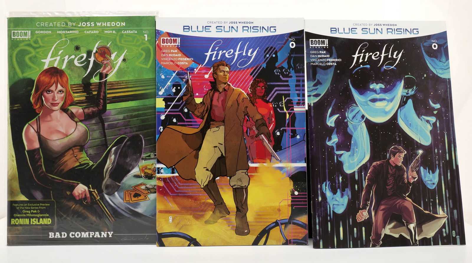 FIREFLY #0 - with cover variant - BLUE SUN RISING: FIREFLY #0 - with cover variant - BLUE SUN RISING. Firefly #1 Bad Company.