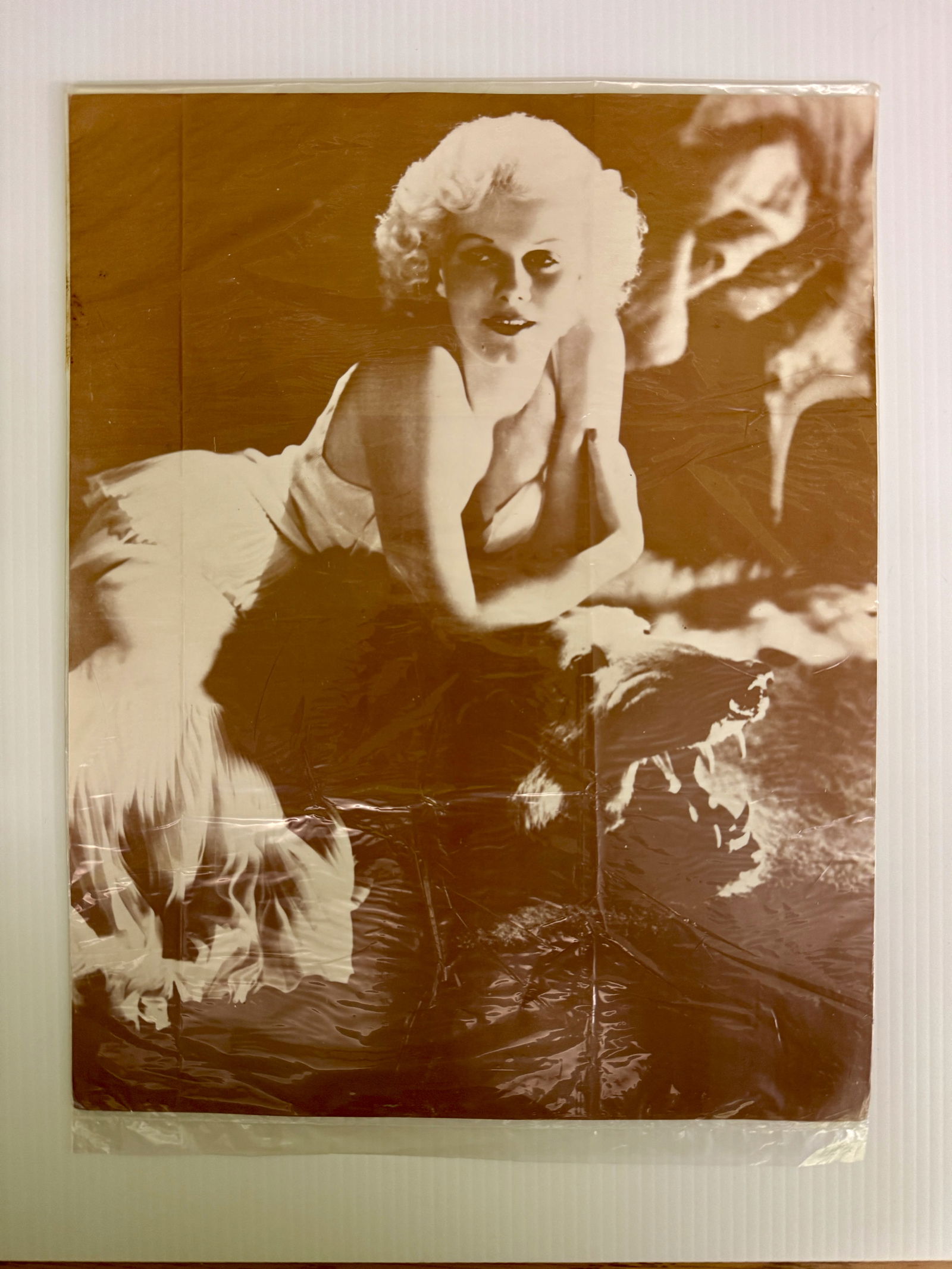JEAN HARLOW - PIN UP - SEPIA TONE PHOTO (1 of 2)