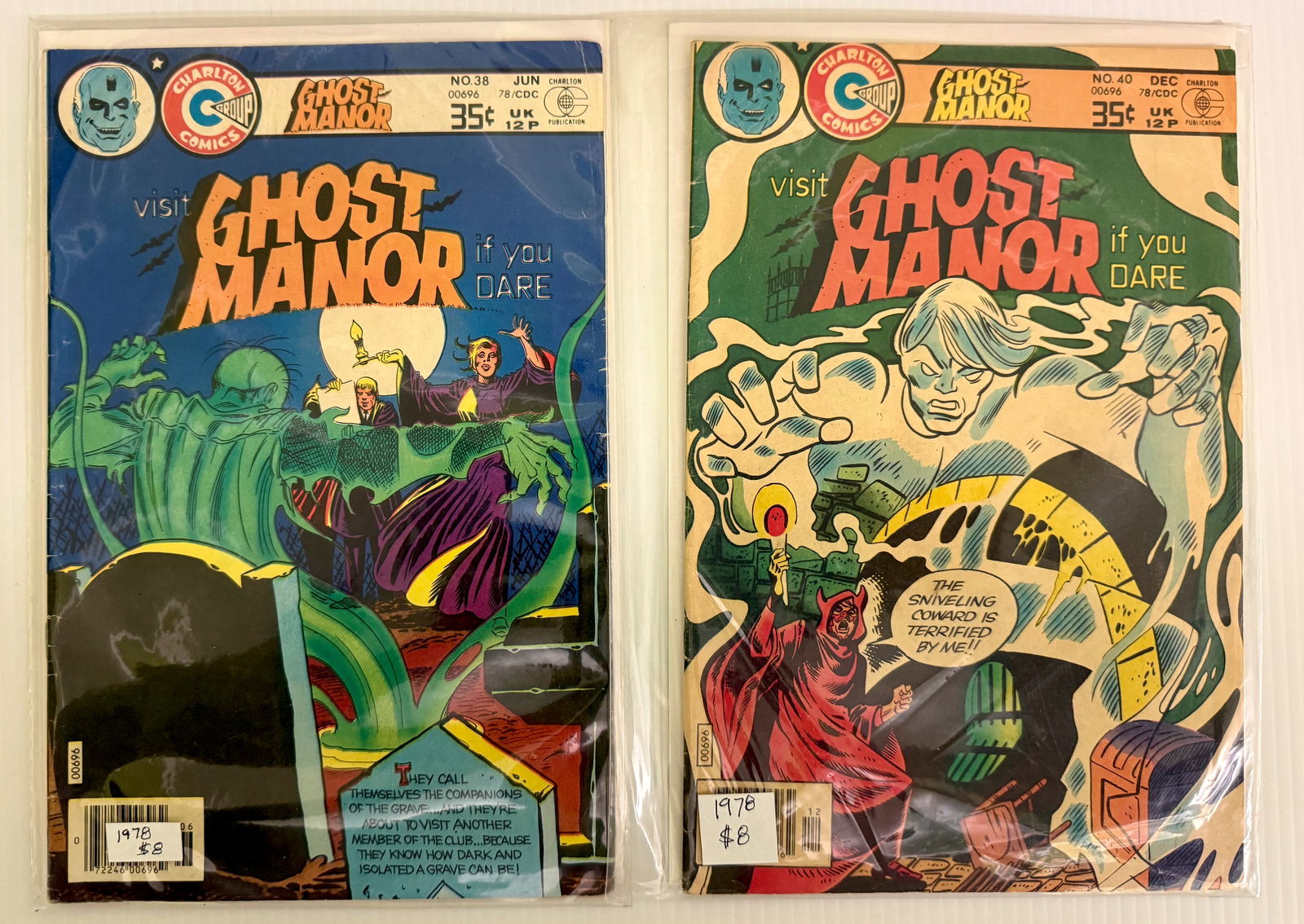 VISIT GHOST MANOR IF YOU DARE COMIC SET (1 of 1)