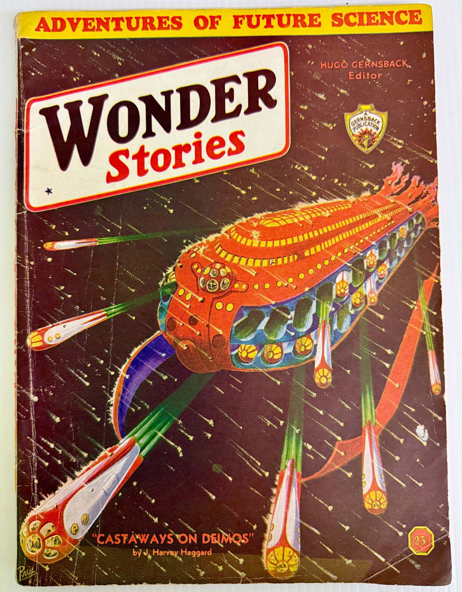 WONDER STORIES MAGAZINE 1933 - ADVENTURES OF FUTURE SCIENCE: WONDER STORIES MAGAZINE 1933 - ADVENTURES OF FUTURE SCIENCE. SCIENCE FICTION PULP FICTION. VOL. 5. #2.