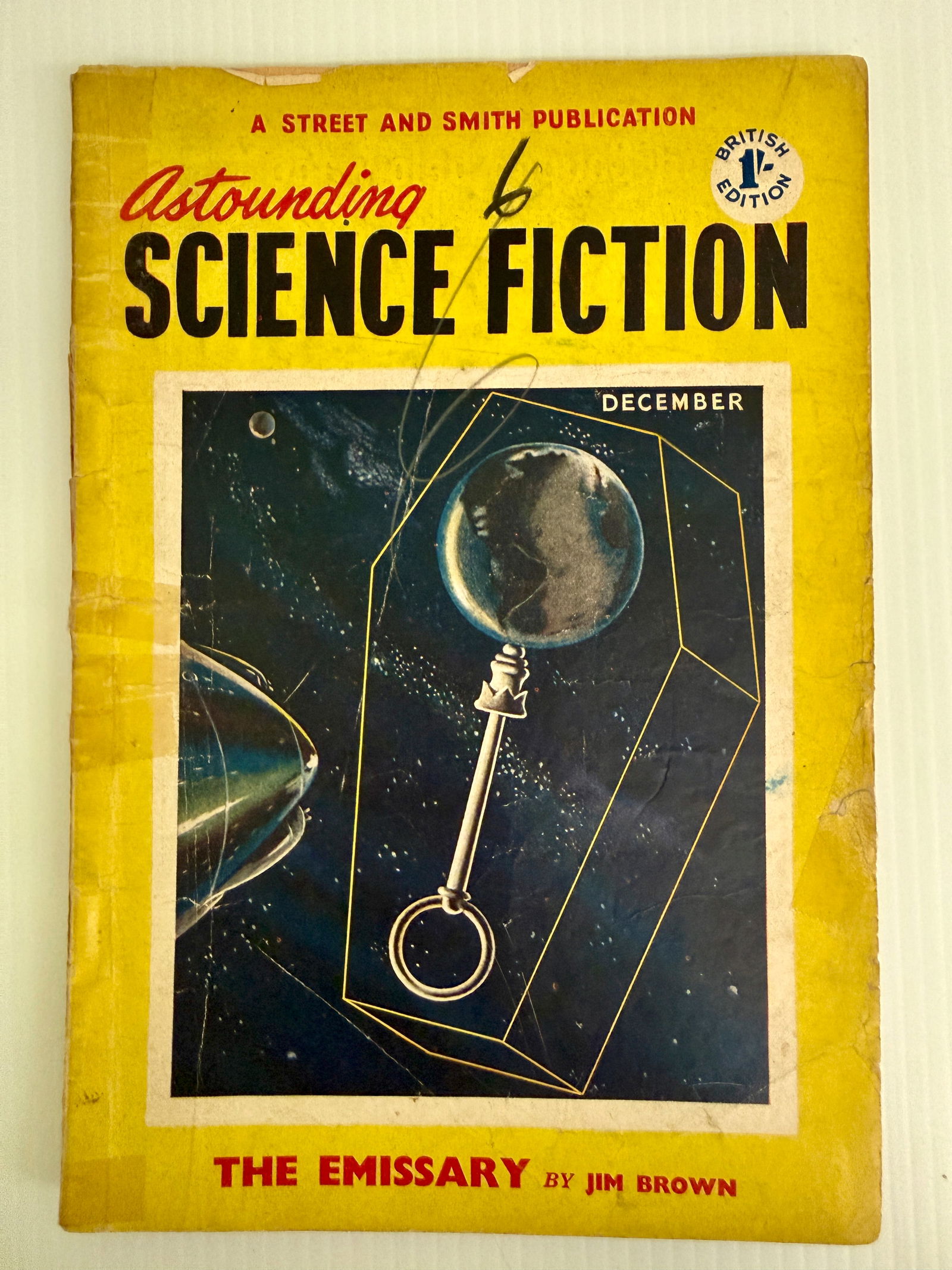 ASTOUNDING SCIENCE FICTION - 1952 PULP FICTION: ASTOUNDING SCIENCE FICTION - 1952 PULP FICTION. VOL. VIII. #12. COVER ART BY PAWELKA. BRITISH VERSION. PRIOR PRICING $35, $15.