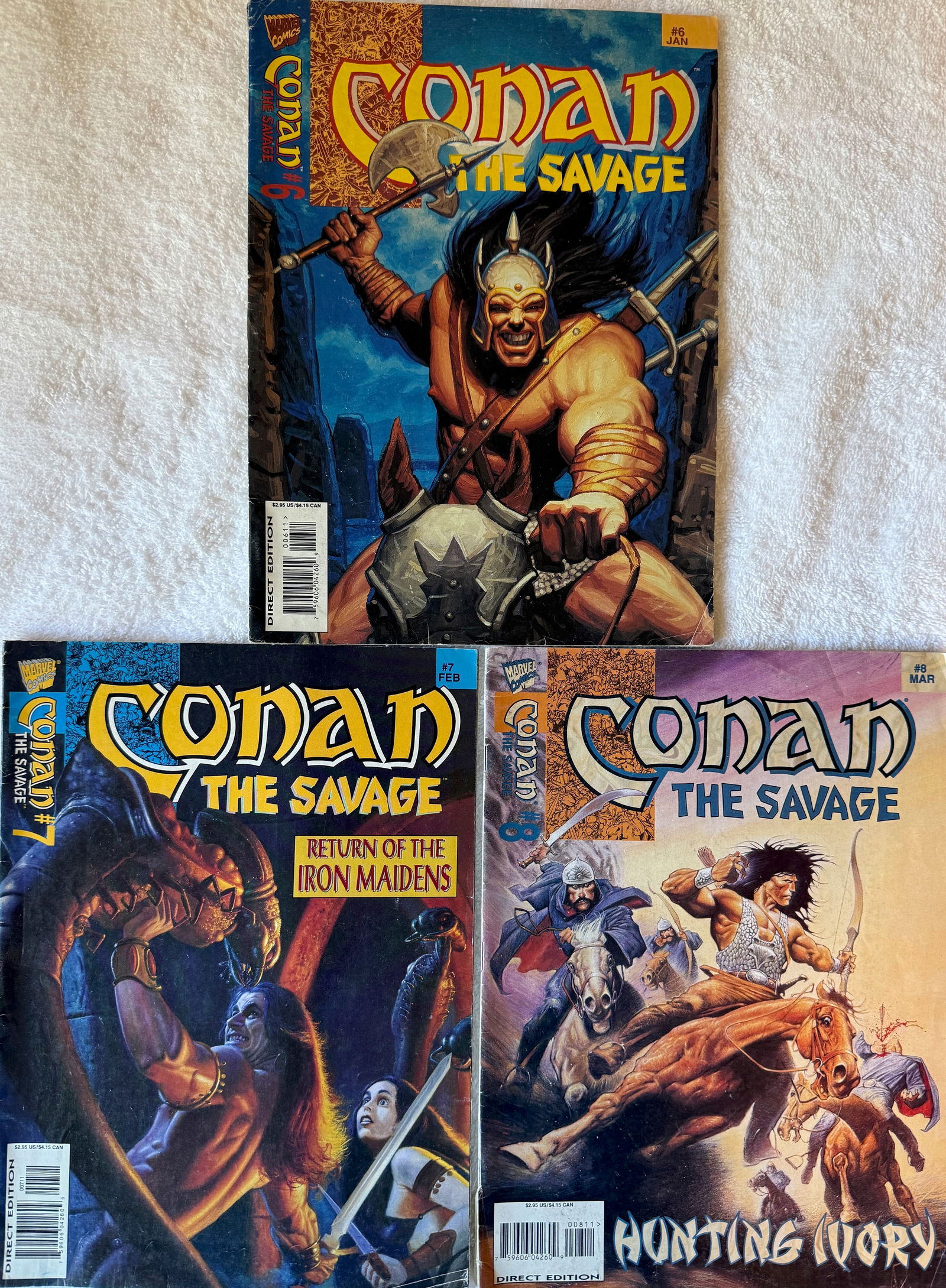 CONAN THE SAVAGE #6, #7, #8 (1 of 1)