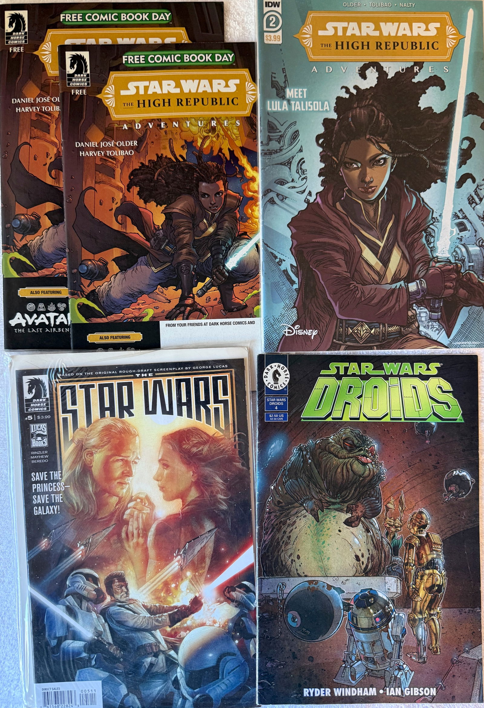 STAR WARS COMI SET OF 5 COMICS (1 of 1)