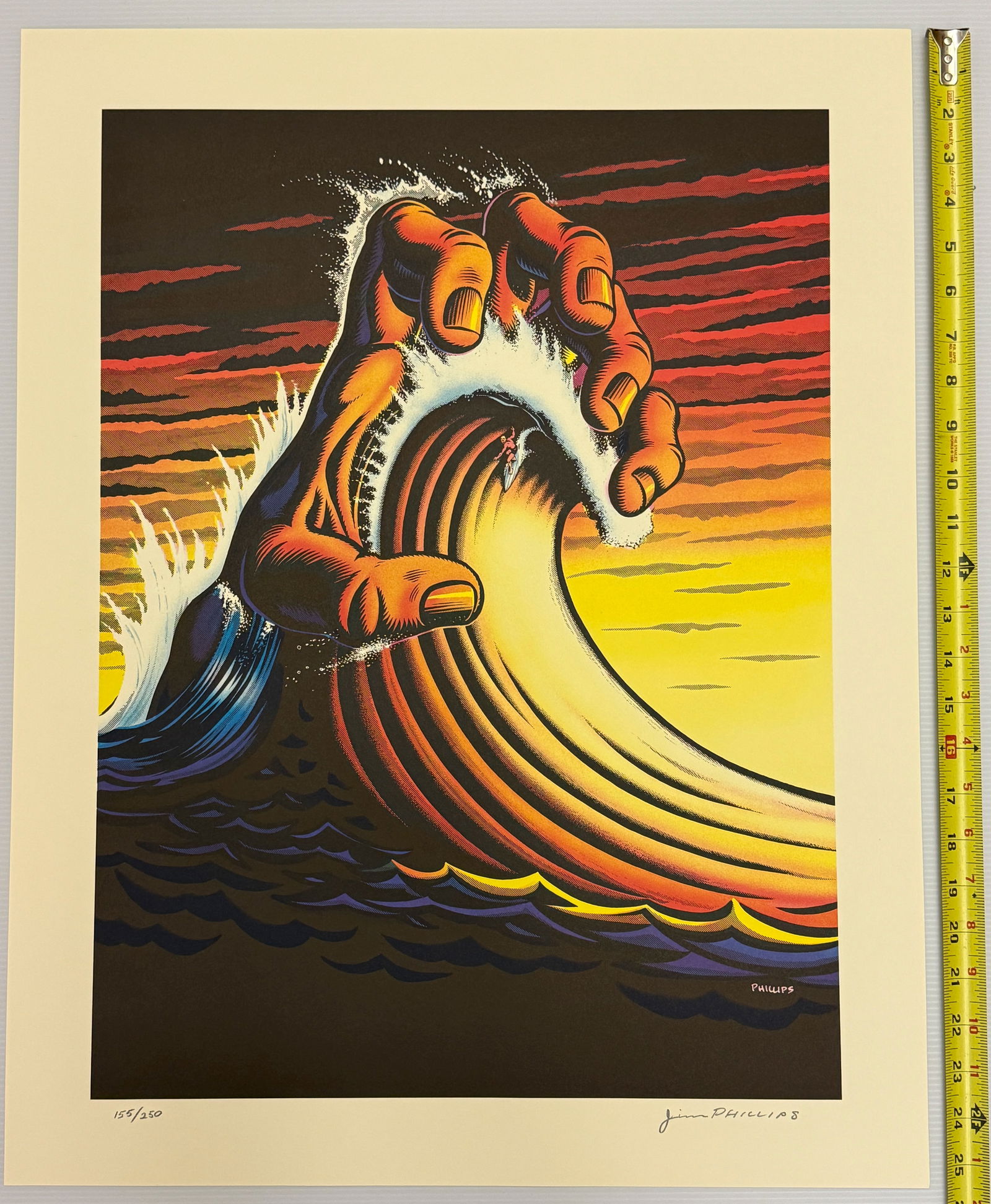 limited edition Hand Wave by Jim Phillips (1 of 4)