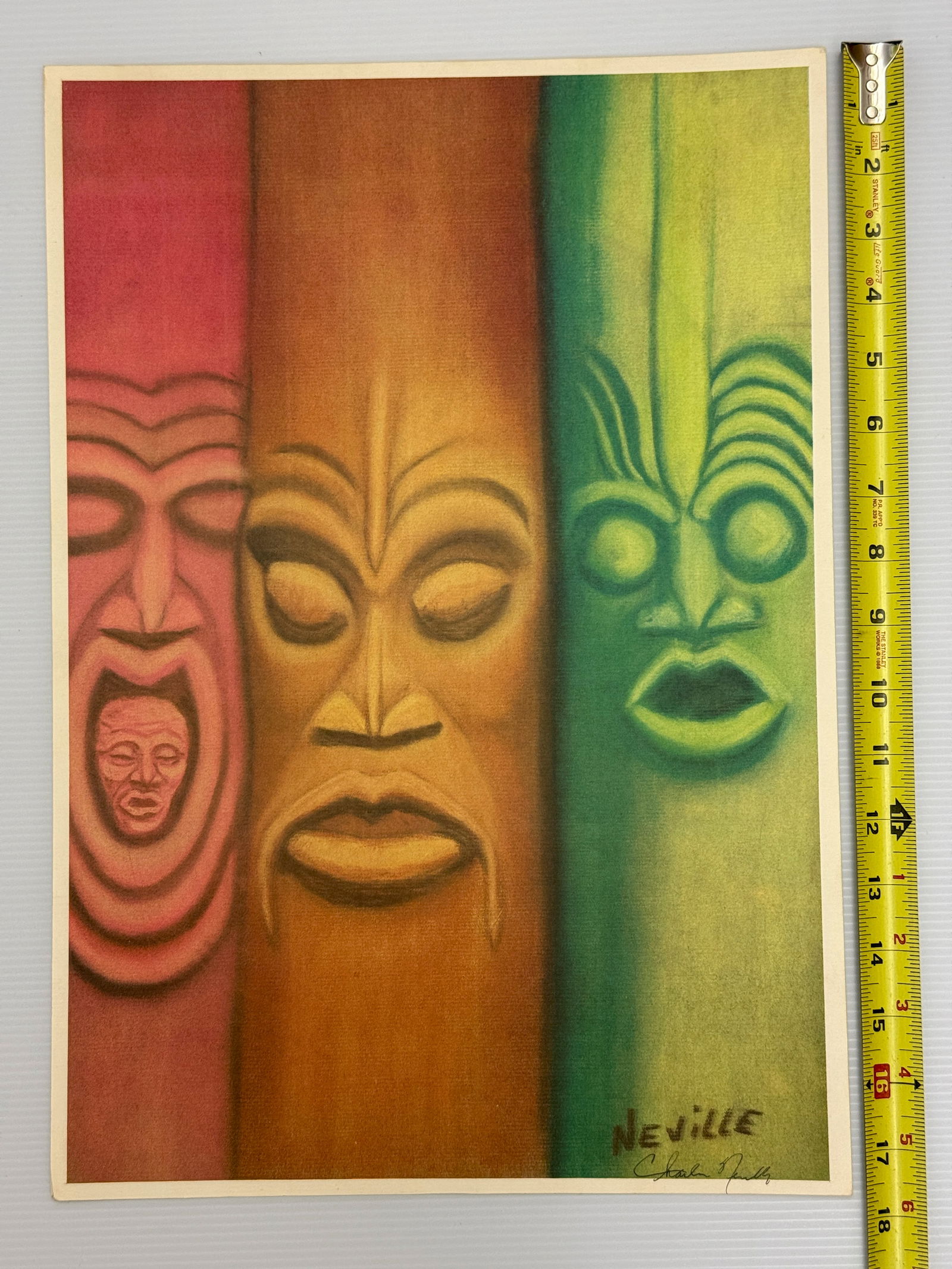 New Orleans Jazz Fest Poster 1983 Charles Neville: New Orleans Jazz Fest Poster 1983 Charles Neville. This beautiful work of art is signed and number by Charles Neville, the horn man. It is printed on very heavy paper signed. 12 X 18. Charles