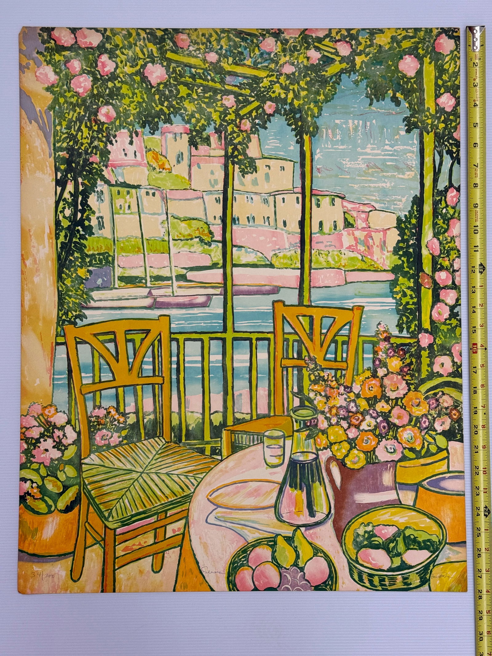 SEAVIEW - Lloyd Van Pitterson: SEAVIEW - #34 / 300. This image is a Caribbean Art lithograph or serigraph created by the Jamaican artist Lloyd Van Pitterson. Artwork Information Artist: Lloyd Van Pitterson, a Jamaican artist