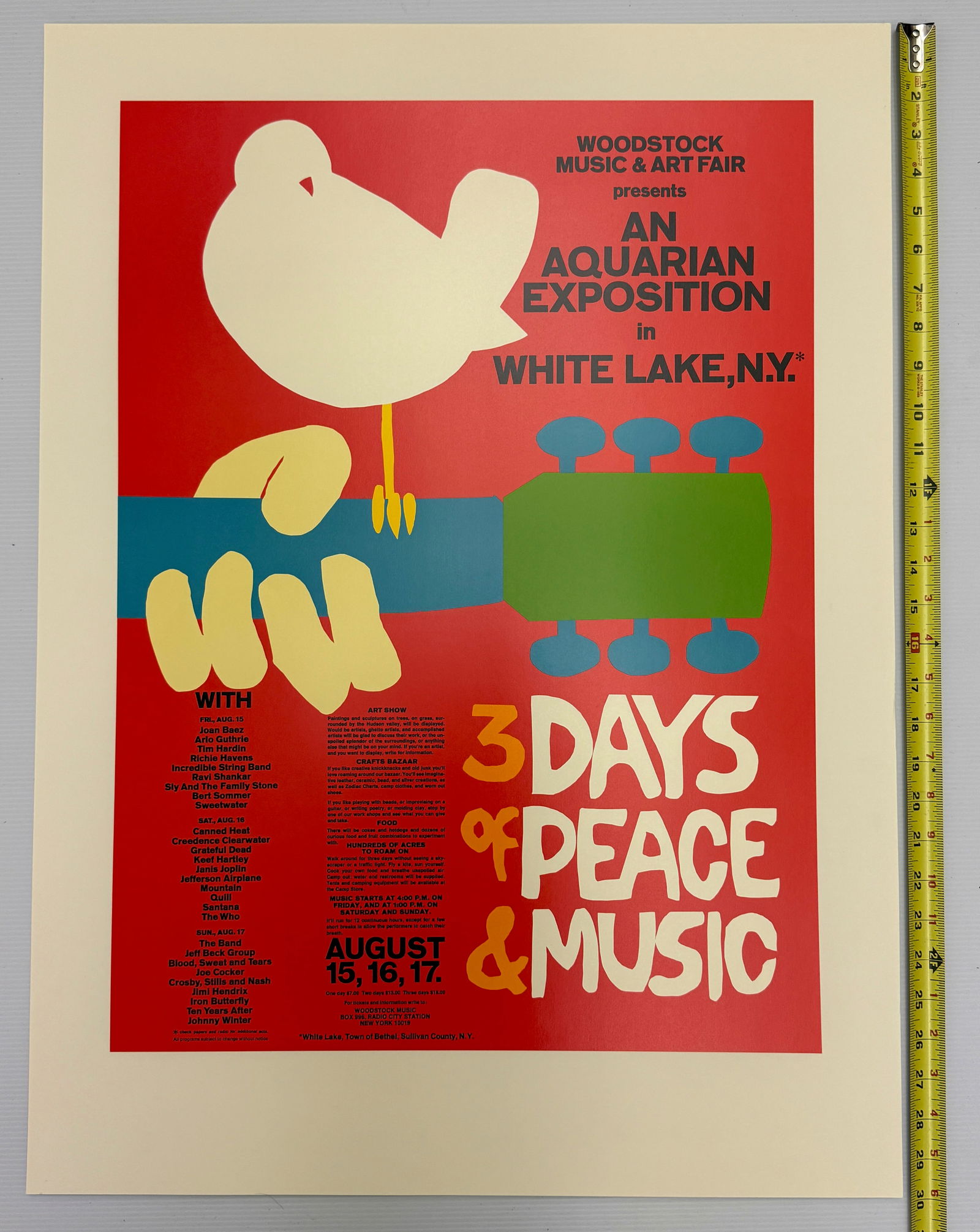 WOODSTOCK POSTER REPRINT (1 of 1)