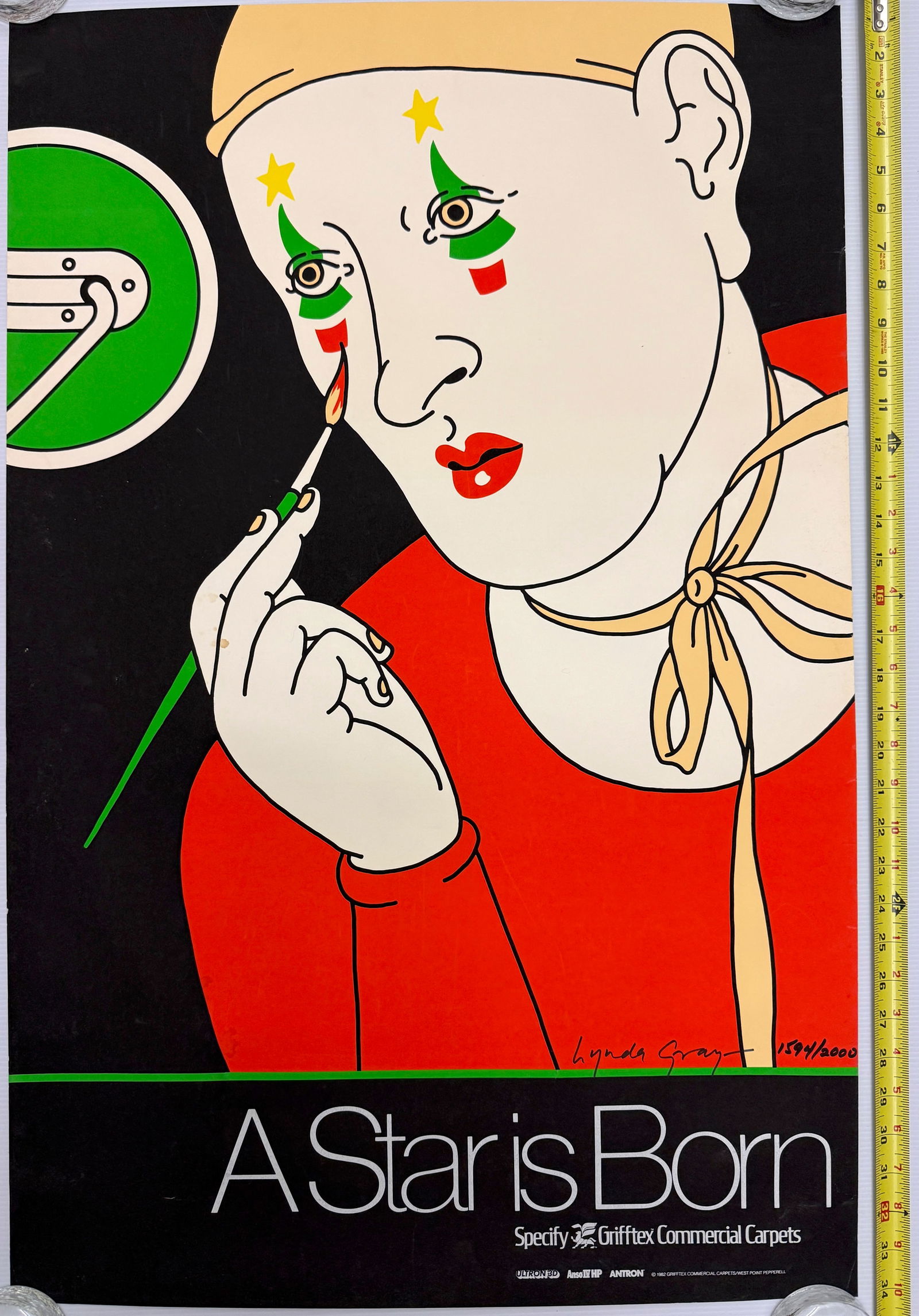 A Star is Born by artist Lynda Gray: Limited edition screen print poster titled "A Star is Born" by artist Lynda Gray. Details about 22 x 34.Artist: Lynda Gray. Title: A Star is Born. Medium: Screen print. Edition: The specific print in