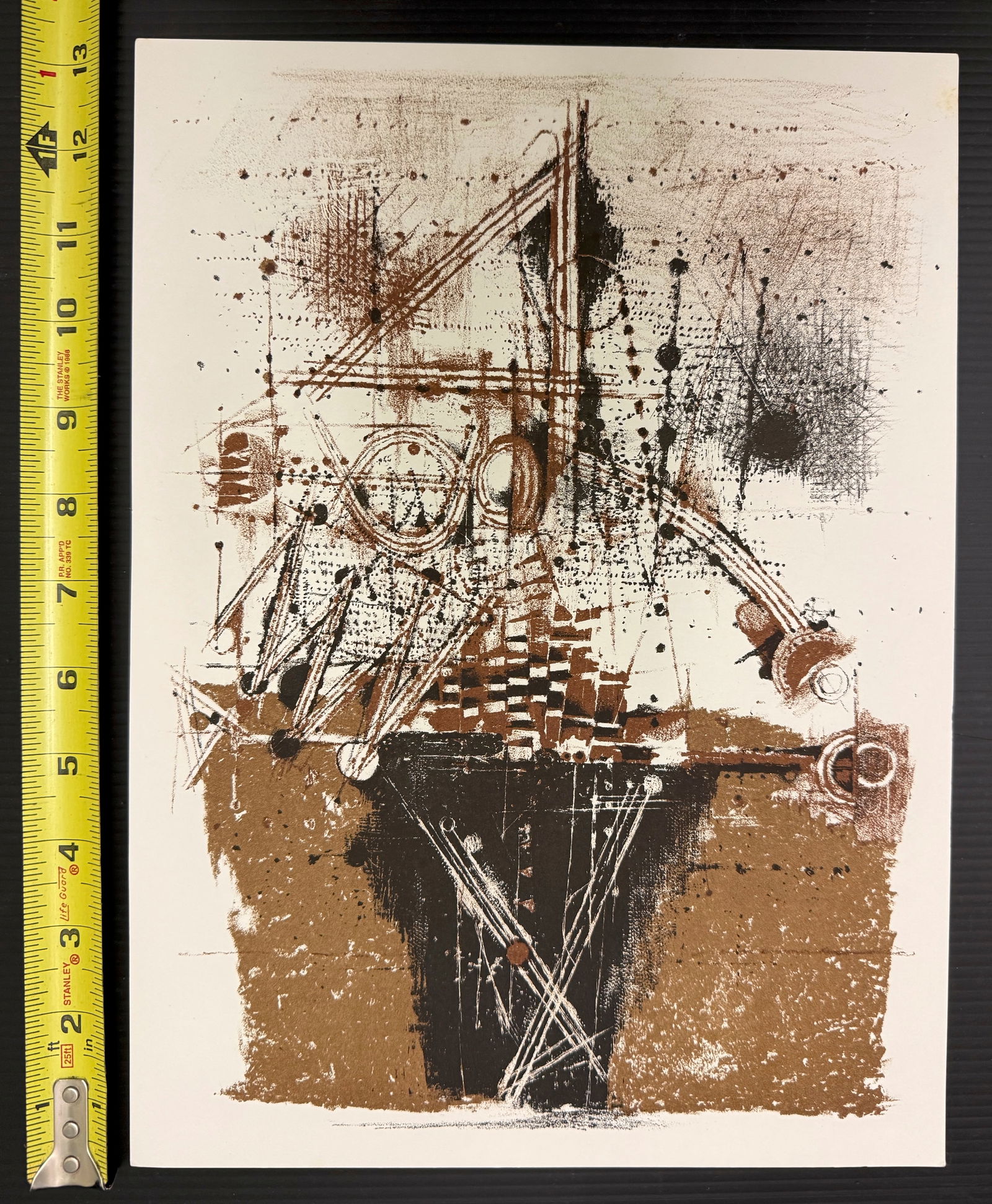 Original lithograph by Johnny Friedlaender: The image provided is an original lithograph by the German-French artist Johnny Friedlaender (1912–1992). The artwork is titled Untitled from XXième Siècle or sometimes Les Oiseaux (The Birds). Ar