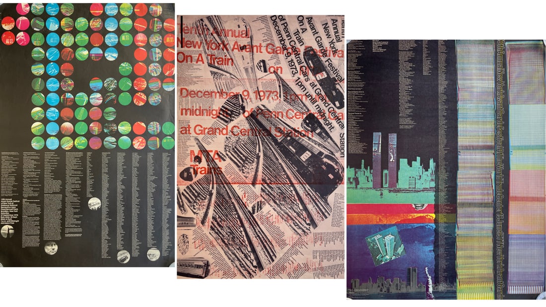 SUPER RARE - NEW YORK AVANT FESTIVAL POSTER SET (1 of 4)