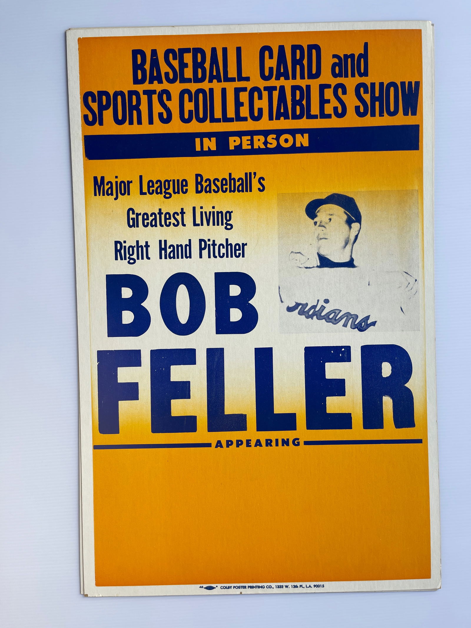 BOB FELLER - FAMOUS PITCHER - TOUR BLANK (1 of 1)