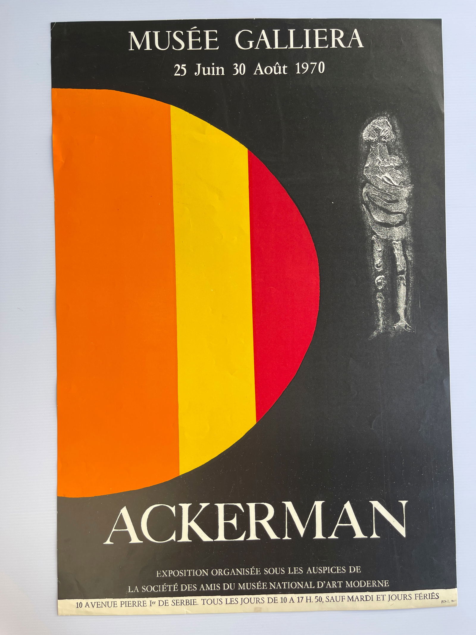 Ackerman exhibition poster from Musée Galliera 1970 (1 of 1)