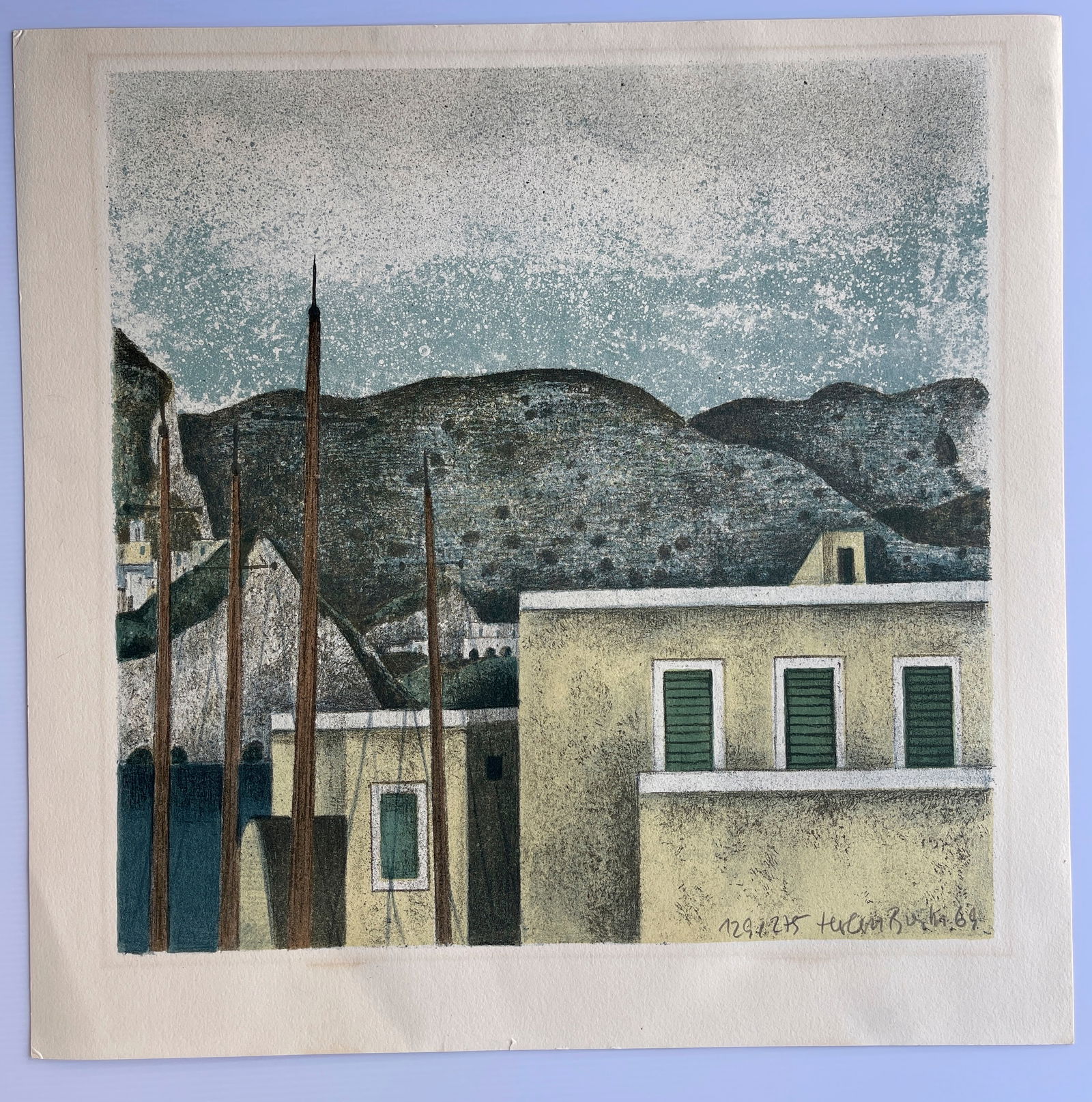 Monemvasia - Herbert Breiter - 1969 - signed (1 of 2)