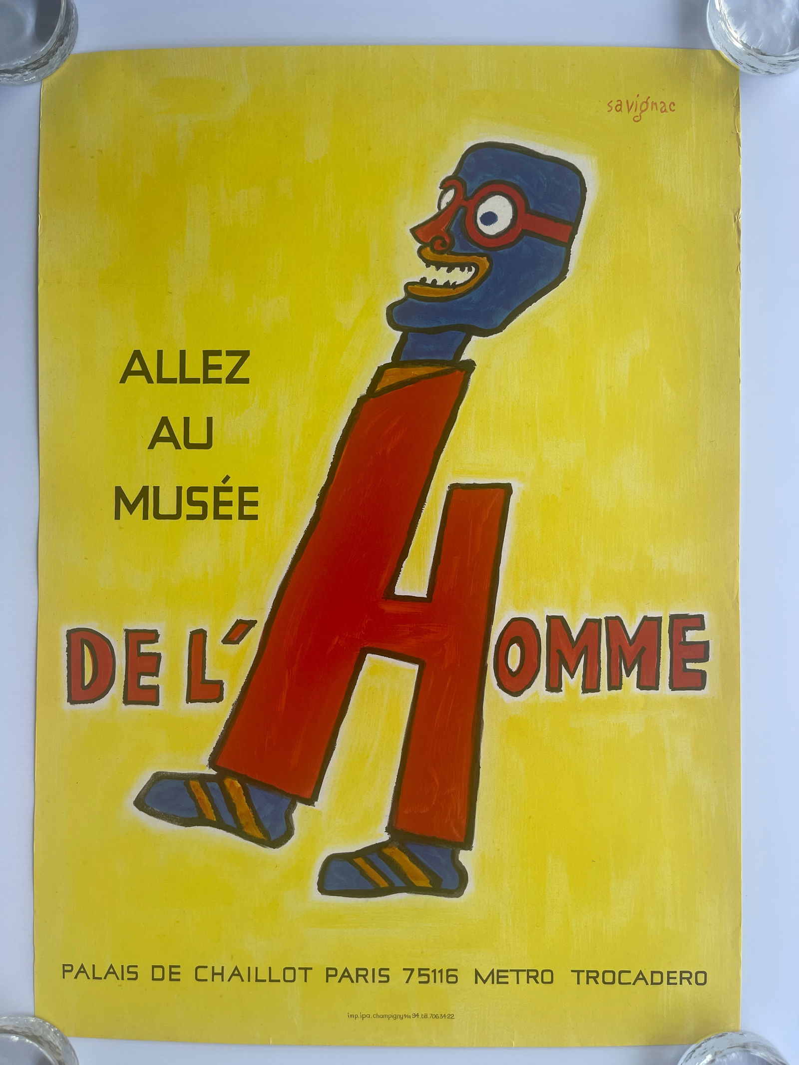 Allez au Musée de l’Homme - Go to the Museum of Man - Raymond Savignac - 1981 (1 of 1)