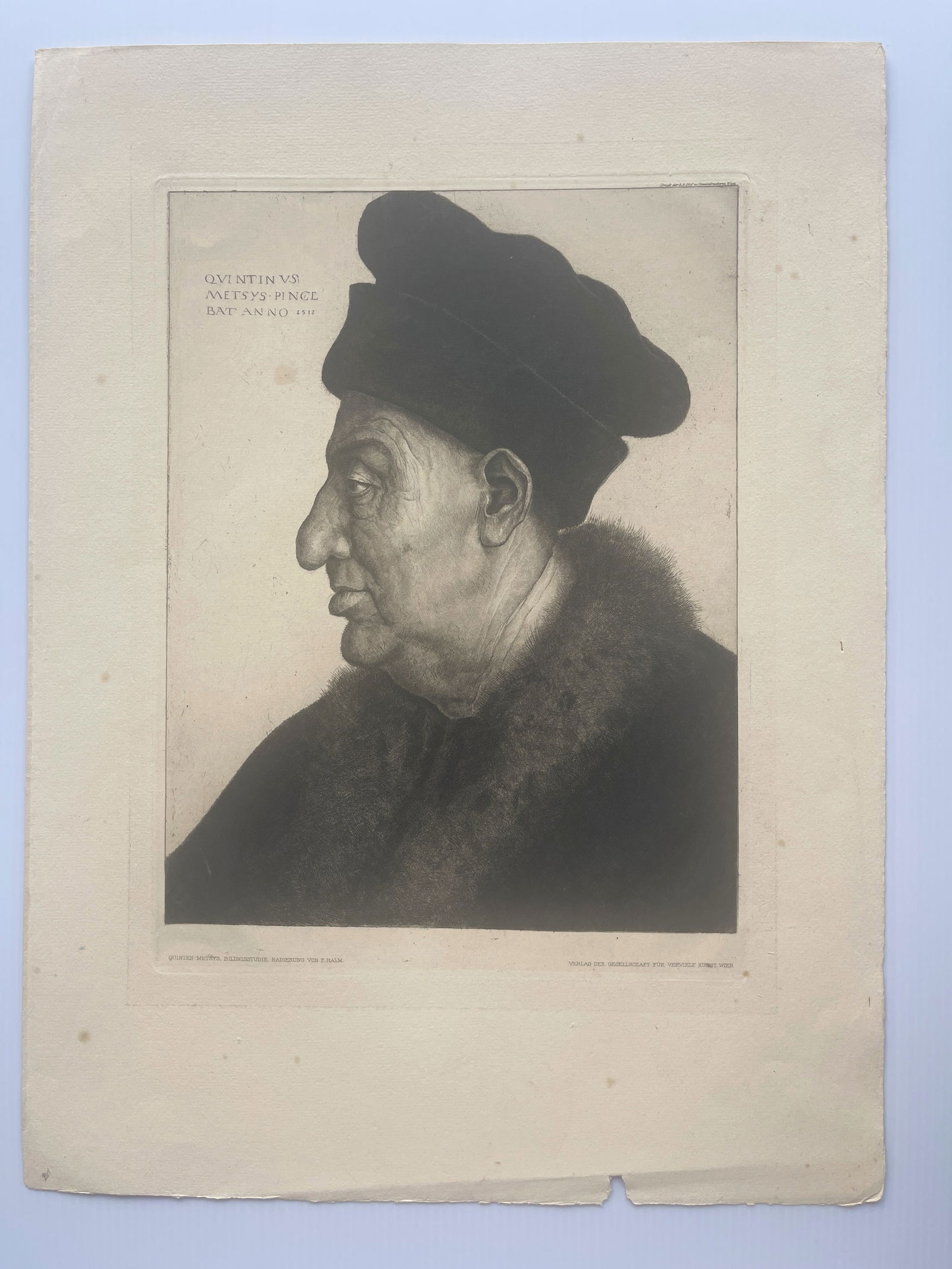 Portrait of an Old Man - Quinten Matsys: Portrait of an Old Man (also known as Profile Portrait of an Old Man), originally created by the Flemish artist Quinten Matsys around 1517. Artwork Details Artist: Quinten Matsys (or Massys).Title: Po