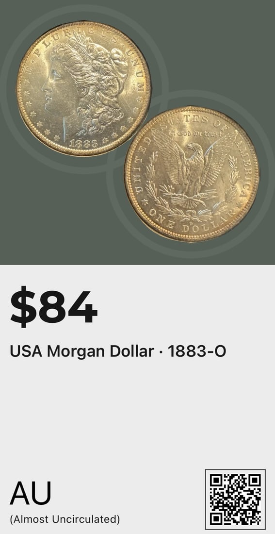 USA MORGAN DOLLAR - 1883-O - AU (1 of 5)