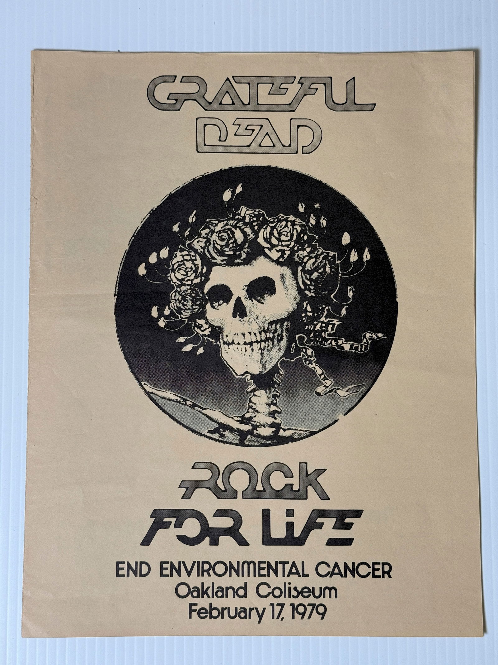 GRATEFUL DEAD 1979 ROCK FOR LIFE PROGRAM (1 of 3)