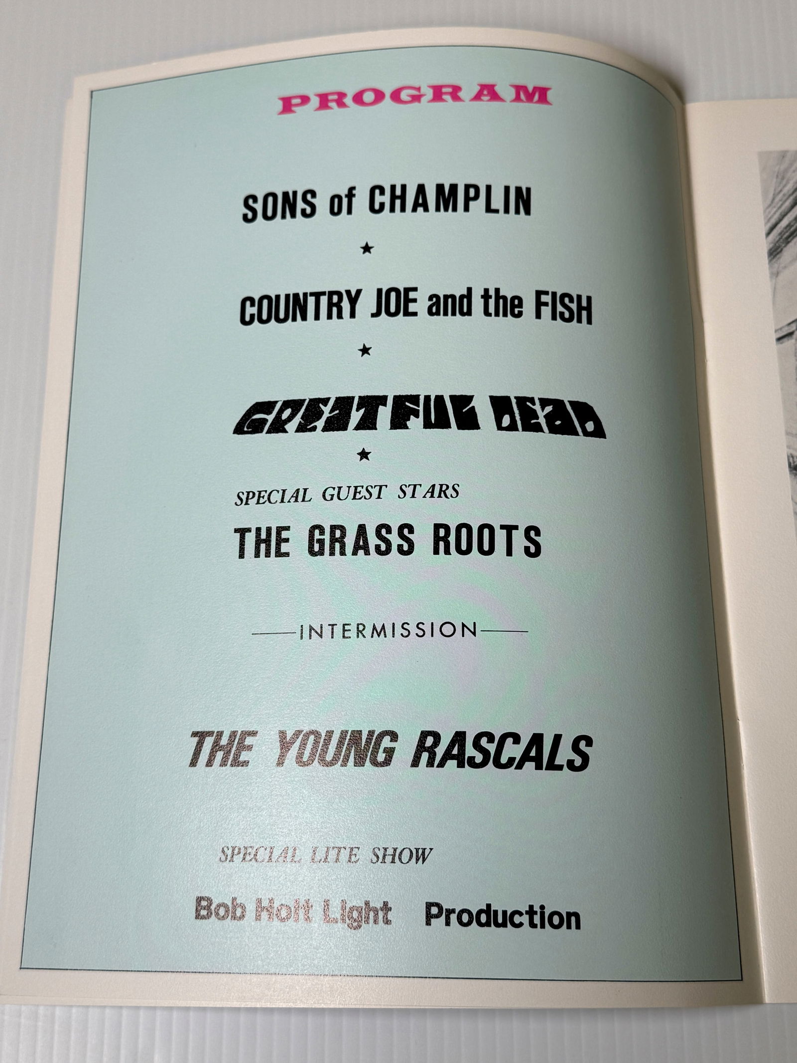 BILL QUARRY PRESENTS - GRATEFUL DEAD PROGRAM - 3