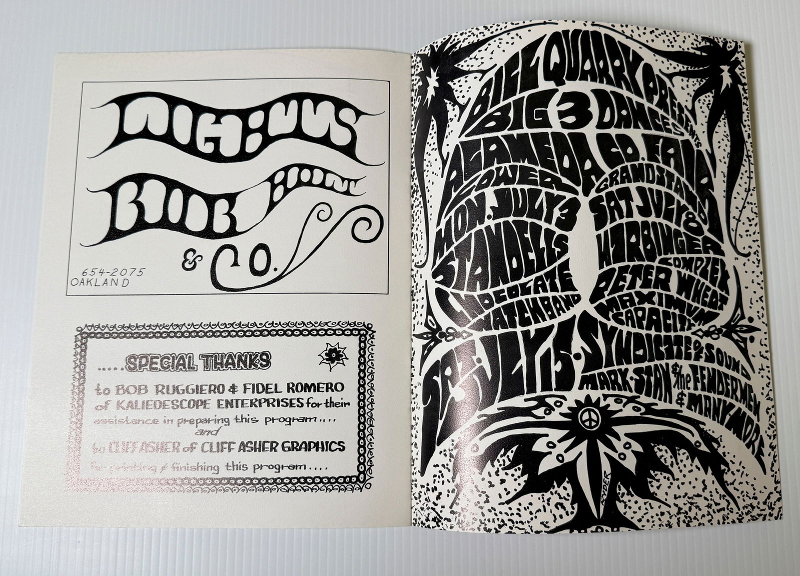 BILL QUARRY PRESENTS - GRATEFUL DEAD PROGRAM - 5