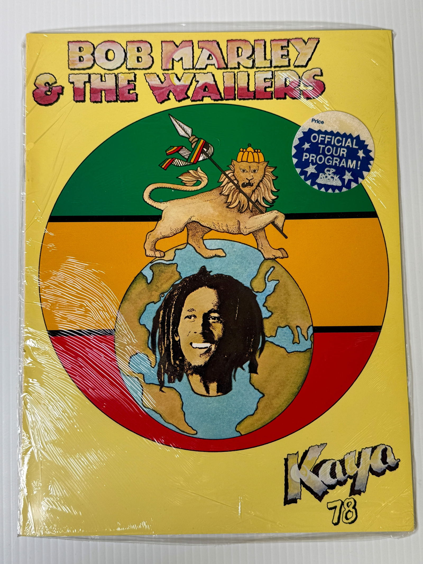 SEALED! - Original, vintage 1978 concert tour program for Bob Marley (1 of 2)