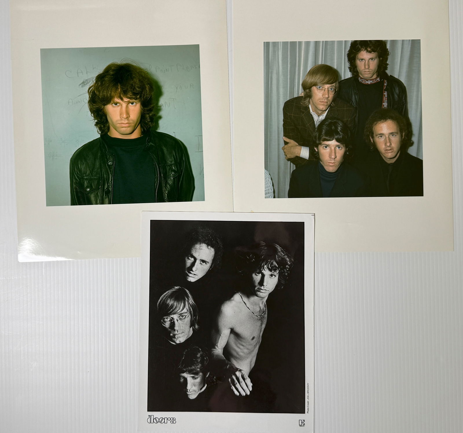 Three photos of JIM MORRISON AND THE DOORS: Three photos of JIM MORRISON AND THE DOORS