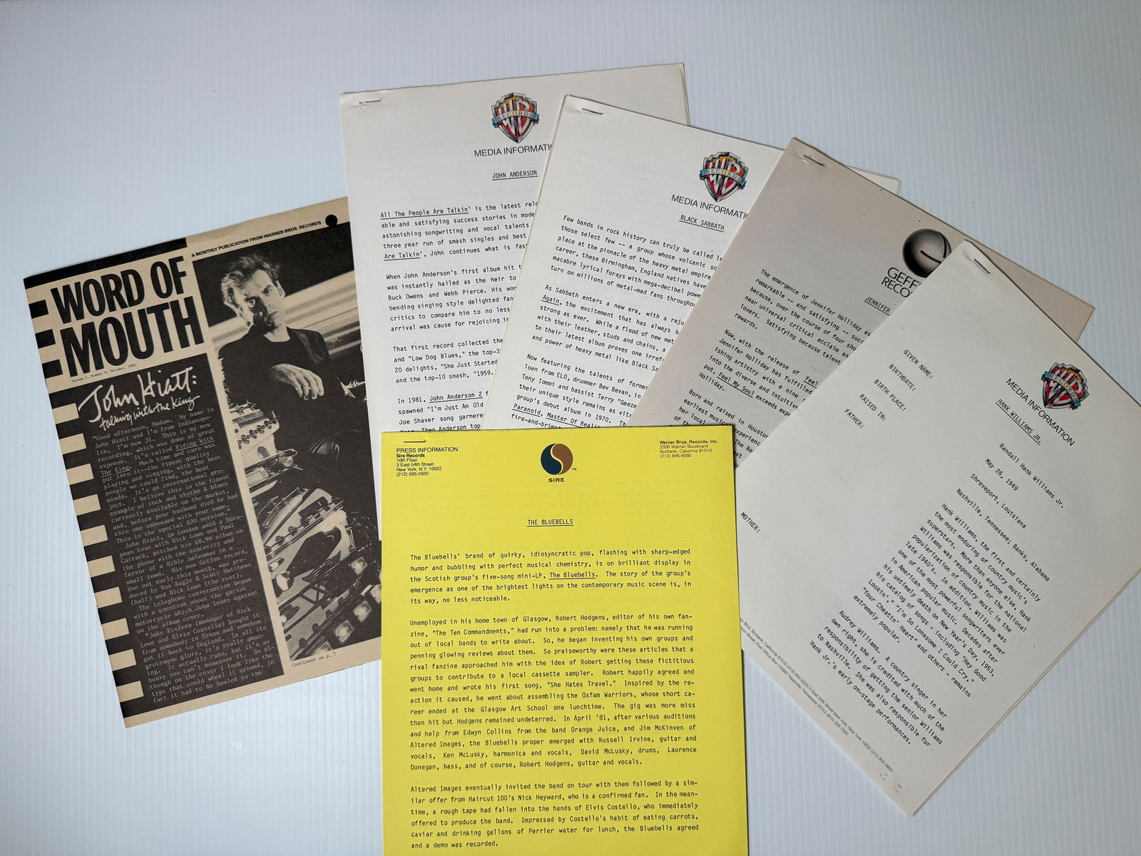 WORD OF MOUTH - WARNER BROS. MUSIC PUBLICATION (1 of 3)