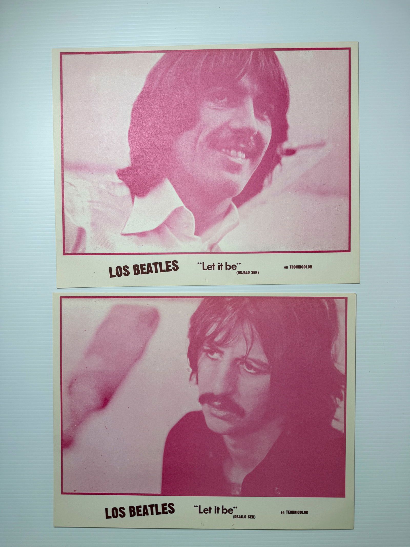 Spanish-language lobby cards The Beatles 1970 Let It Be (1 of 1)