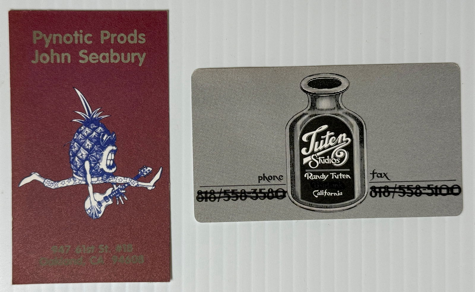 RANDY TUTEN BUSINESS CARD - WITH JOHN SEABURY: RANDY TUTEN BUSINESS CARD - WITH JOHN SEABURY