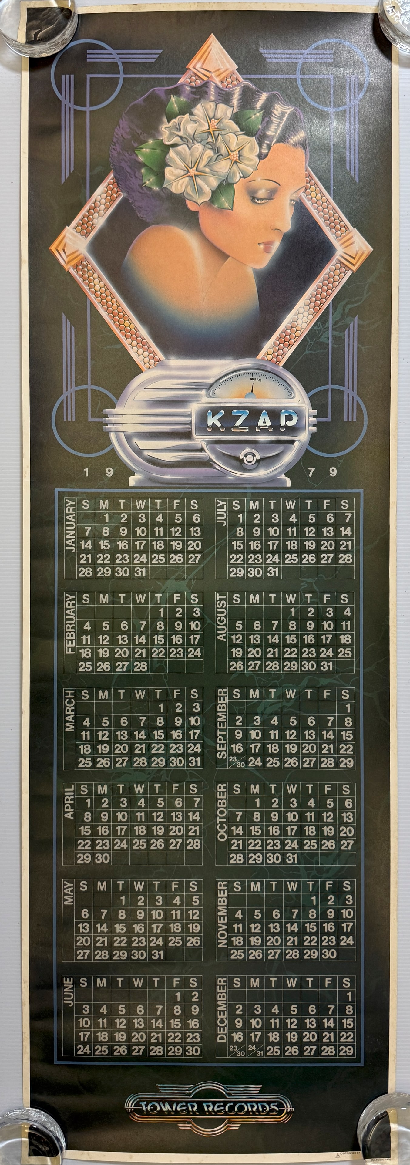 1979 TOWER RECORDS CALENDAR (1 of 3)