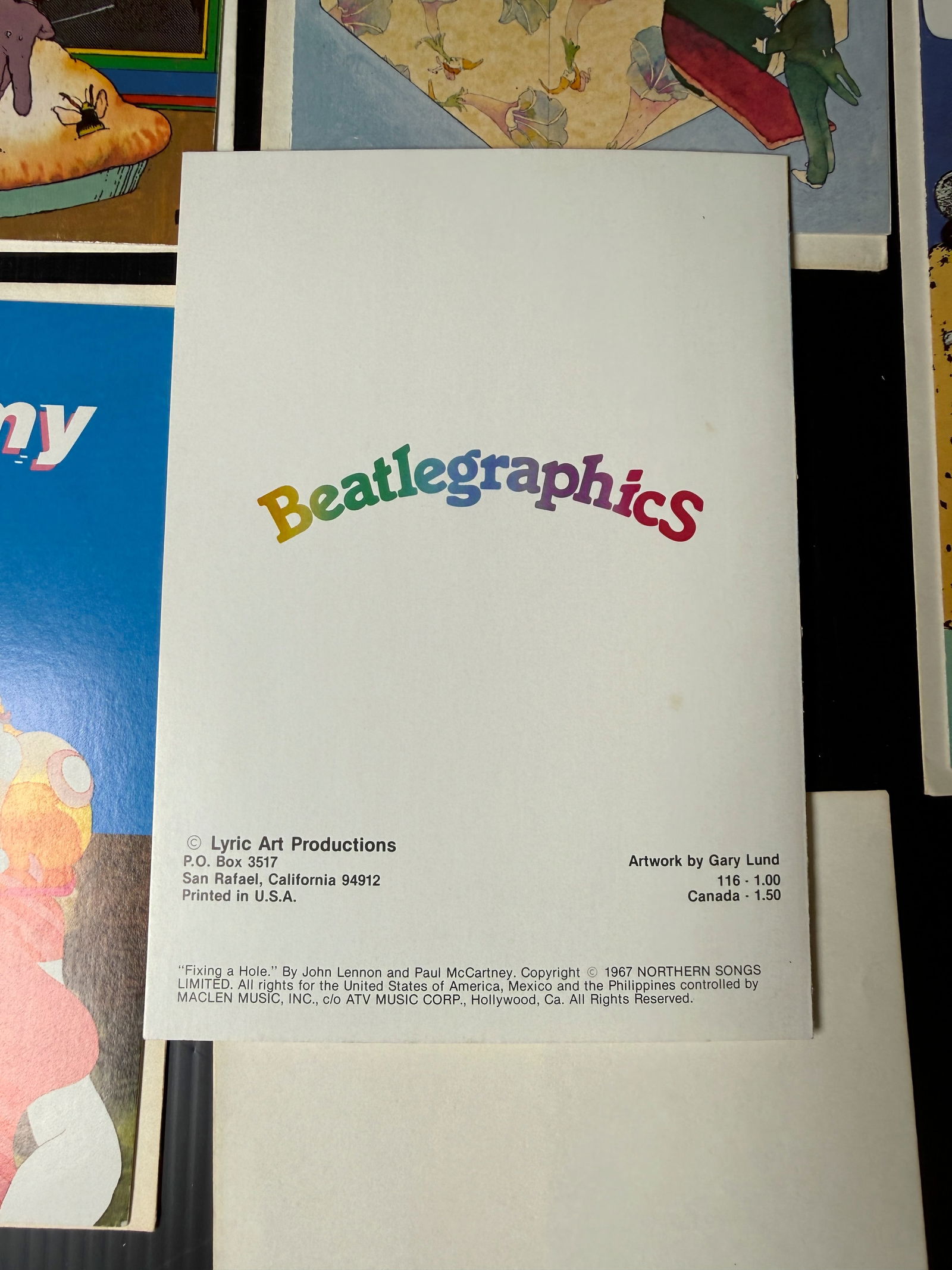 BEATLEGRAPHICS GREETING CARD SET - 3